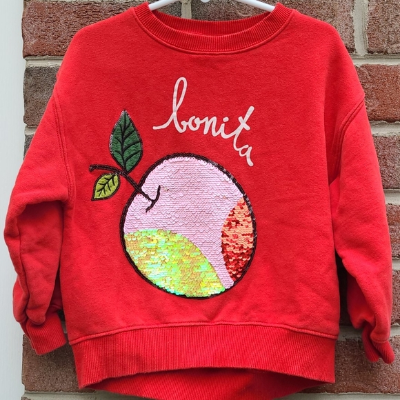 Zara Girl Bonita Fruit Sequins Sweatshirt - Picture 1 of 2